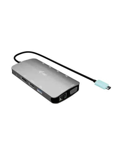 i-tec USB-C Metal Nano 3x Display (DP, HDMI and VGA) Docking Station + Power Delivery 100 W