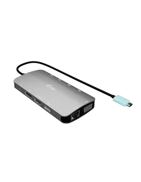 i-tec USB-C Metal Nano 3x Display (DP, HDMI and VGA) Docking Station + Power Delivery 100 W