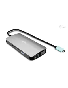 i-tec USB-C Metal Nano 3x Display (DP, HDMI and VGA) Docking Station + Power Delivery 100 W 2