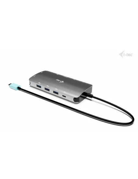 i-tec USB-C Metal Nano 3x Display (DP, HDMI and VGA) Docking Station + Power Delivery 100 W