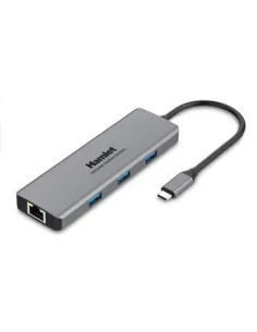 Hamlet HDKC-PD200 replicatore di porte e docking station per laptop Cablato USB 3.2 Gen 1 (3.1 Gen 1) Type-C Grigio
