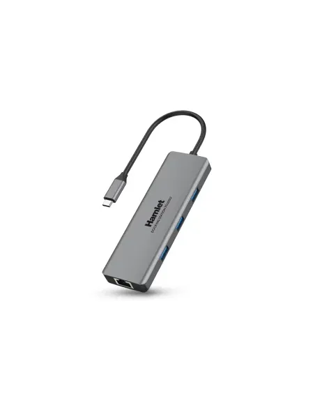 Hamlet HDKC-PD200 replicatore di porte e docking station per laptop Cablato USB 3.2 Gen 1 (3.1 Gen 1) Type-C Grigio