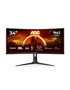 AOC G2 CU34G2XP Monitor PC 86,4 cm (34") 3440 x 1440 Pixel UltraWide Quad HD LED Nero, Rosso