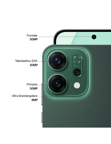 OPPO 14 5G Reno14 5G 16,7 cm (6.59") Doppia SIM Android 15 USB tipo-C 12 GB 512 GB 6000 mAh Verde