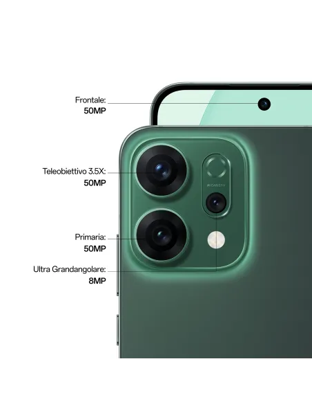 OPPO 14 5G Reno14 5G 16,7 cm (6.59") Doppia SIM Android 15 USB tipo-C 12 GB 512 GB 6000 mAh Verde
