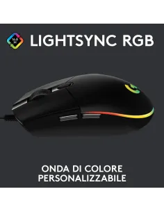 Logitech G G203 LIGHTSYNC mouse gaming a filo 2