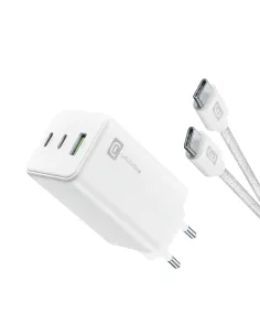 Cellularline Multipower 100W Kit - Smartphone, tablet e laptop Caricabatterie da rete USB-C 100W con cavo USB-C to USB-C 2