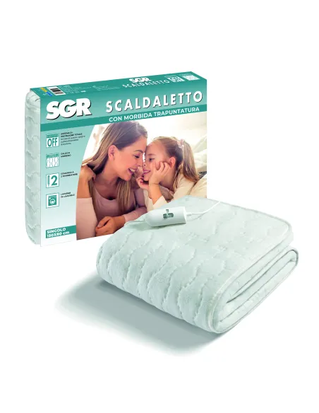 Imetec 16803 scaldaletto Coperta elettrica 55 W Bianco Tessuto