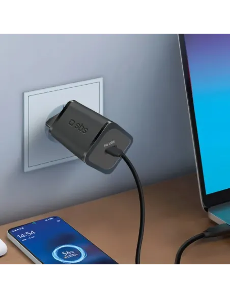 SBS TETRGAN1C45W Caricabatterie per dispositivi mobili Cuffie, Computer portatile, Smartphone, Orologio intelligente, Tablet
