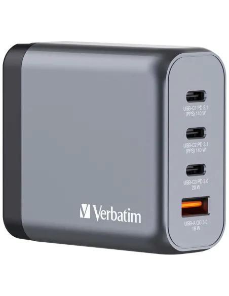 Verbatim GNC-140 Universale Nero, Grigio AC Ricarica rapida Interno