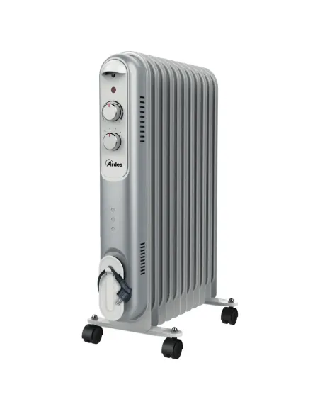 Ardes Curvy 11 Interno Nero, Grigio, Bianco 2500 W Riscaldatore ambiente elettrico a olio