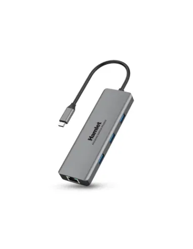 Hamlet HDKC-PD200U replicatore di porte e docking station per laptop Cablato USB 3.2 Gen 1 (3.1 Gen 1) Type-C Grigio