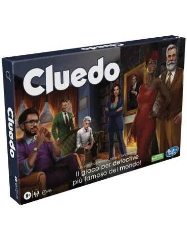 Cluedo Classico Refresh, gioco in scatola, gioco rivisitato per 2-6 giocatori, giochi di mistero giochi investigativi, giochi