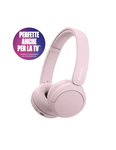 Sony WHCH520P.CE7 cuffia e auricolare Wireless A Padiglione Musica e Chiamate USB tipo-C Bluetooth Rosa