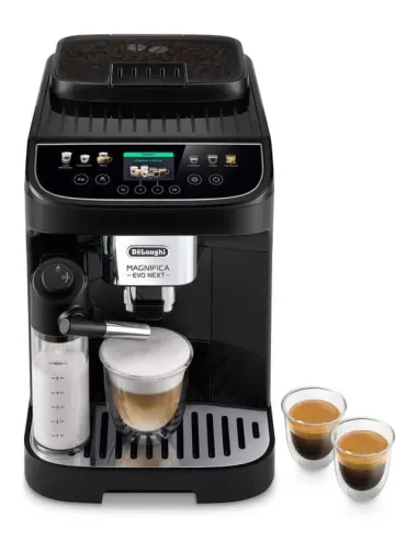 De’Longhi Magnifica Evo Next - Macchina Automatica per Caffè in Chicchi, Cappuccino, 10 Bevande, Nero (ECAM310.60.B)