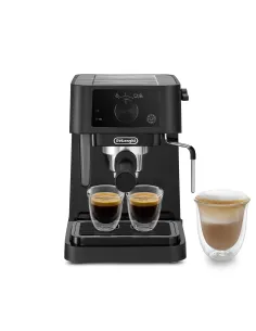 De’Longhi STILOSA - Macchina da Caffè Manuale Espresso e Cappuccino, Polvere e Cialde ESE, 1L, 1100W, Nero (EC235.BK)