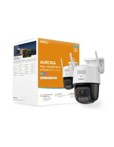 Imou Titan Pro Telecamera da esterno, motorizzata da 6MP, Copertura a 360°, visione notturna a colori, conversazione