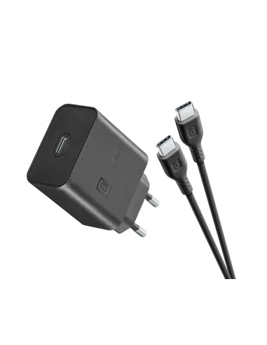 Cellularline Super Fast Charger Kit PD 45W Caricabatterie da rete USB-C 45W con cavo USB-C to USB-C