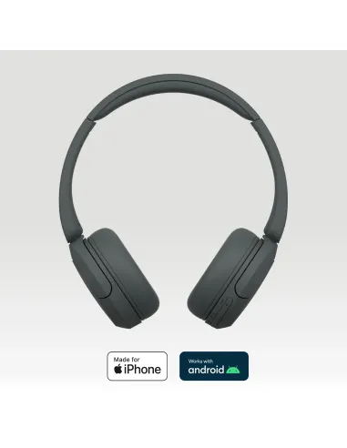 Sony Cuffie Bluetooth wireless WH-CH520 - Durata della batteria fino a 50 ore con ricarica rapida, stile on-ear - Nero