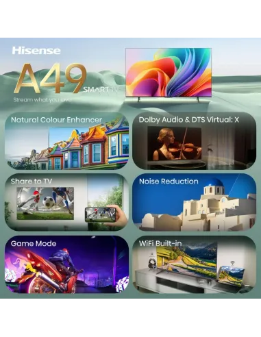 Hisense 40A49S 101,6 cm (40") Full HD Wi-Fi Nero