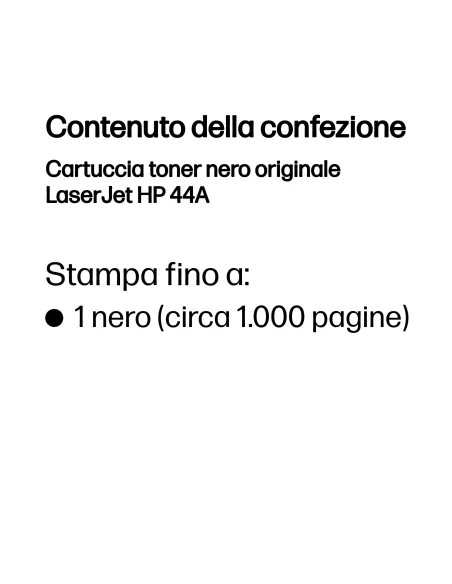 HP Cartuccia toner nero originale LaserJet 44A