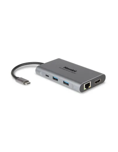 Hamlet HDKC-PD400H replicatore di porte e docking station per laptop Cablato USB 3.2 Gen 1 (3.1 Gen 1) Type-C Grigio