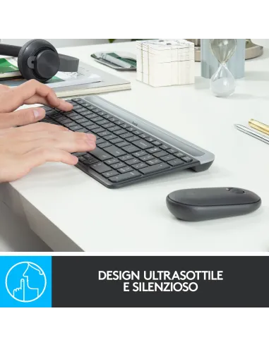 Logitech MK470 Kit Mouse e Tastiera Wireless