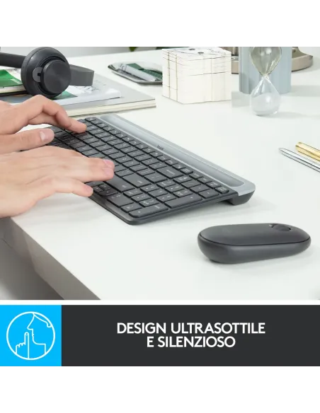 Logitech MK470 Kit Mouse e Tastiera Wireless