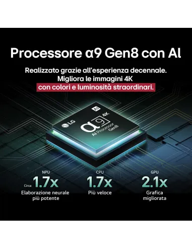 LG OLED evo AI OLED77C55LA TV Serie C5 77'' 4K, α9 Gen8, Brightness Booster, 40W, 4 HDMI, VRR 144Hz, Smart TV WebOS 25