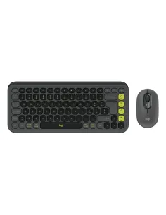 Logitech POP Icon Combo tastiera + Mouse Bluetooth (Grafite, Verde)