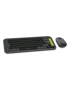 Logitech POP Icon Combo tastiera + Mouse Bluetooth (Grafite, Verde) 2