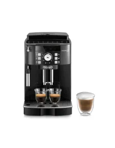 De’Longhi Magnifica S - Macchina Automatica per Caffè in Chicchi, Cappuccinatore Manuale, 2 Bevande, Nero (ECAM21.110.B)