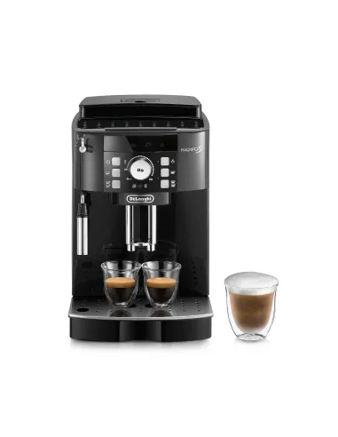 De’Longhi Magnifica S - Macchina Automatica per Caffè in Chicchi, Cappuccinatore Manuale, 2 Bevande, Nero (ECAM21.110.B)