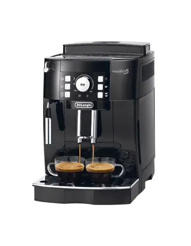 De’Longhi Magnifica S - Macchina Automatica per Caffè in Chicchi, Cappuccinatore Manuale, 2 Bevande, Nero (ECAM21.110.B)