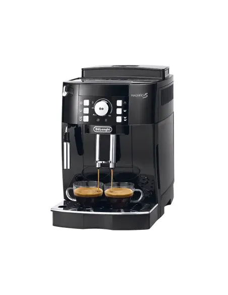 De’Longhi Magnifica S - Macchina Automatica per Caffè in Chicchi, Cappuccinatore Manuale, 2 Bevande, Nero (ECAM21.110.B)
