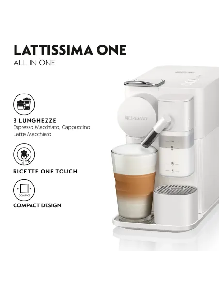 De’Longhi Lattissima One EN510.W Automatica Macchina per espresso 1 L