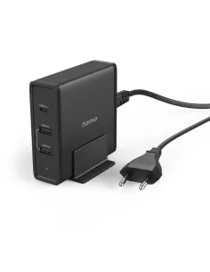 Hama 00200017 Caricabatterie per dispositivi mobili Smartphone, Tablet, Universale Nero AC Ricarica rapida Interno 2