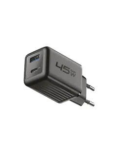 Cellularline MULTIPOWER MICRO 45W Caricabatterie da rete veloce ultracompatto 2 porte, 45W