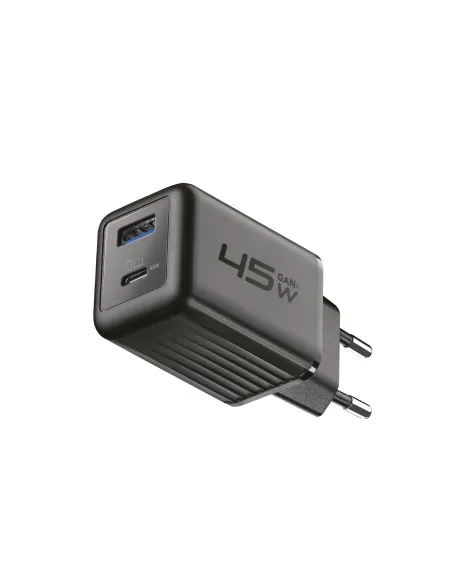 Cellularline MULTIPOWER MICRO 45W Caricabatterie da rete veloce ultracompatto 2 porte, 45W