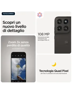 Motorola moto g77 Camera 108MP Dual SIM ibrida Android 16.0 5G USB tipo-C 8 GB 256 GB 5200 mAh Nero 2