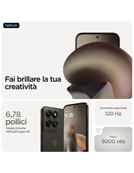 Motorola moto g77 Camera 108MP Dual SIM ibrida Android 16.0 5G USB tipo-C 8 GB 256 GB 5200 mAh Nero