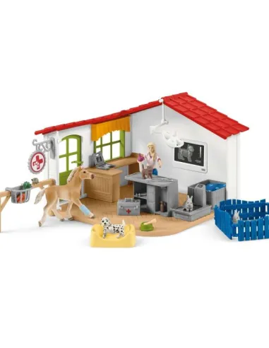 Schleich Farm World 42502 Prat. veterinaria con animali d.