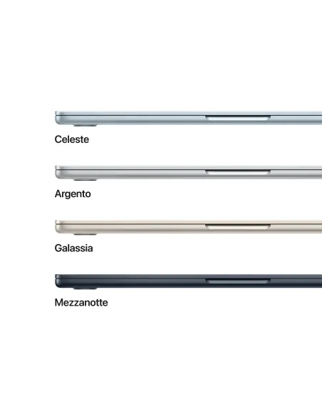 Apple MacBook Air 13" M5 chip 10‑core CPU 10‑core GPU, 16GB, 1TB SSD - Mezzanotte