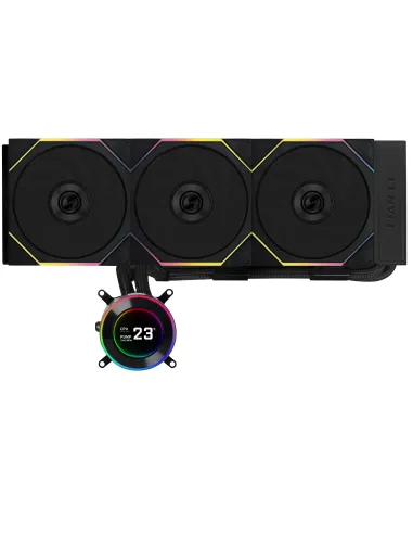 Lian Li GA II Hydroshift II LCD-C 360TL Processore Raffreddatore di liquidi tutto in uno 12 cm Nero 1 pz
