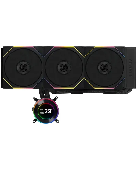 Lian Li GA II Hydroshift II LCD-C 360TL Processore Raffreddatore di liquidi tutto in uno 12 cm Nero 1 pz