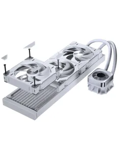 Phanteks Glacier One 420 D30 X2 Processore Raffreddatore di liquidi tutto in uno 14 cm Bianco 2 pz 2