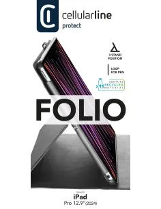 Cellularline Folio - iPad Pro 13" (M5) (M4) Custodia per tablet con funzione stand 2