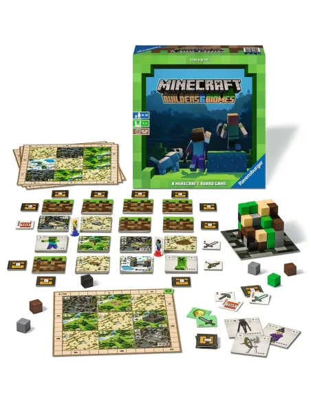Ravensburger Minecraft Builders & Biomes Gioco da tavolo Con tessere