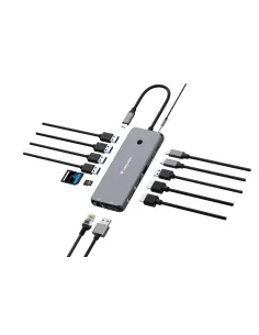 Verbatim CMH-14 USB tipo-C 5000 Mbit s Argento 2