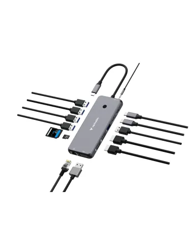 Verbatim CMH-14 USB tipo-C 5000 Mbit s Argento